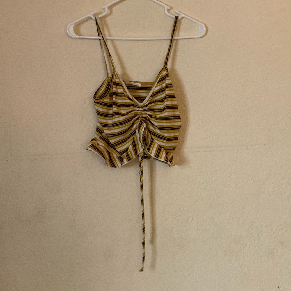 Illa Illa - Striped Cropped Tank Top